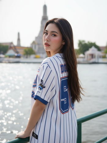 เสื้อเบสบอลพิมพ์ลาย สั่งทำ ORDER 108 ด้านหลัง