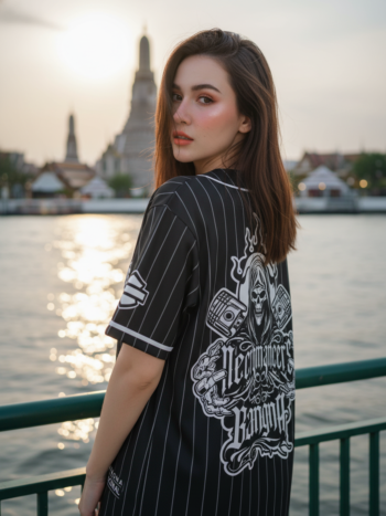 เสื้อเบสบอลพิมพ์ลาย สั่งทำ ORDER 109 ด้านหลัง