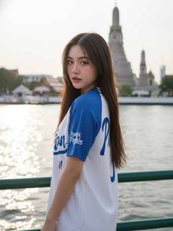 เสื้อเบสบอลพิมพ์ลาย สั่งทำ ORDER 110 ด้านหลัง