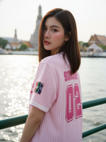 เสื้อเบสบอลพิมพ์ลาย สั่งทำ ORDER 111 ด้านหลัง