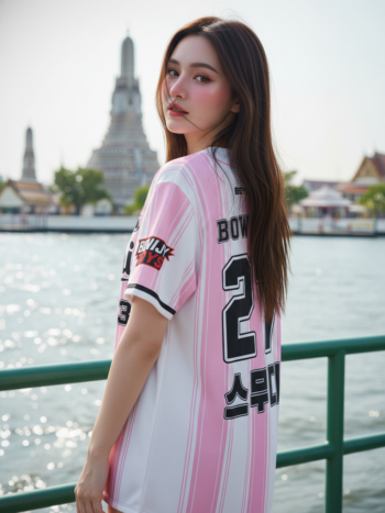 เสื้อเบสบอลพิมพ์ลาย สั่งทำ ORDER 344 รอบ 5 ด้านหลัง