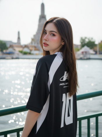 เสื้อเบสบอลพิมพ์ลาย สั่งทำ ORDER 117 ด้านหลัง