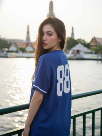 เสื้อเบสบอลพิมพ์ลาย สั่งทำ ORDER 119 ด้านหลัง