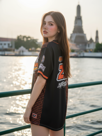 เสื้อเบสบอลพิมพ์ลาย สั่งทำ ORDER 121 ด้านหลัง