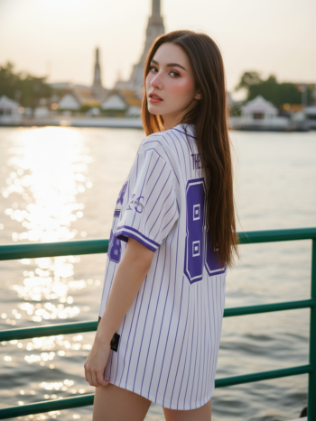 เสื้อเบสบอลพิมพ์ลาย สั่งทำ ORDER 94 ด้านหลัง