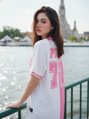 เสื้อเบสบอลพิมพ์ลาย สั่งทำ ORDER 98 ด้านหลัง