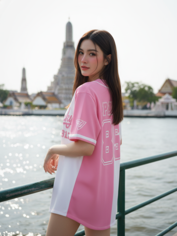 เสื้อเบสบอลพิมพ์ลาย สั่งทำ ORDER 127 ด้านหลัง