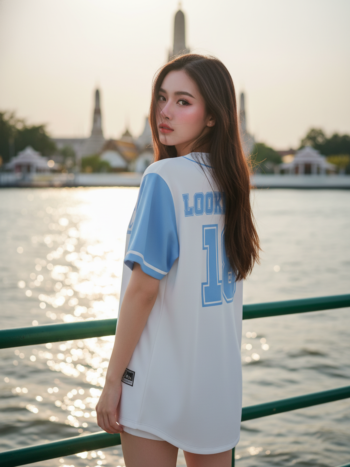 เสื้อเบสบอลพิมพ์ลาย สั่งทำ ORDER 131 ด้านหลัง