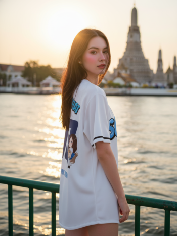 เสื้อเบสบอลพิมพ์ลาย สั่งทำ ORDER 132 ด้านหลัง
