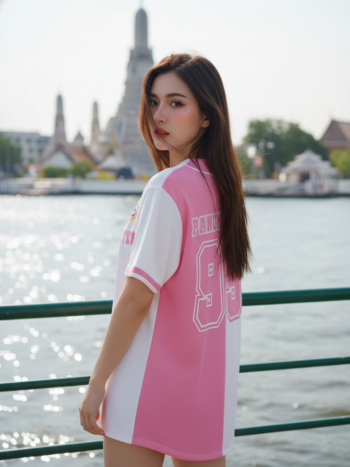 เสื้อเบสบอลพิมพ์ลาย สั่งทำ ORDER 133 ด้านหลัง