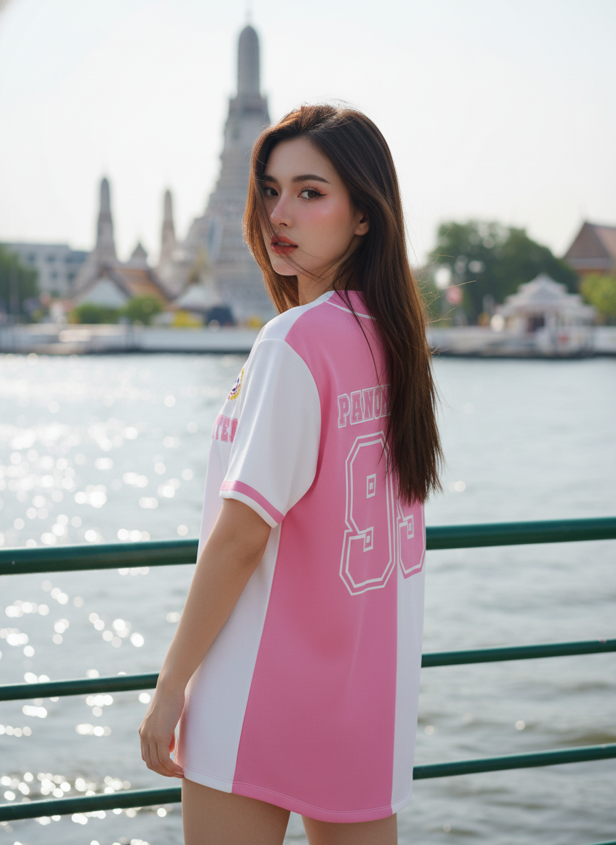 ORDER 133 เสื้อเบสบอล - ด้านหลัง เสื้อเบสบอลพิมพ์ลาย สั่งทำ ORDER 133 ด้านหลัง