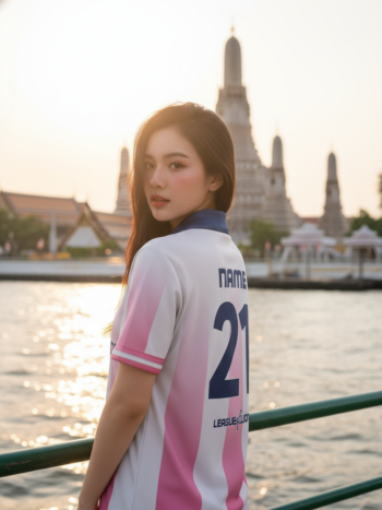 เสื้อเบสบอลพิมพ์ลาย สั่งทำ ORDER 447 ด้านหลัง