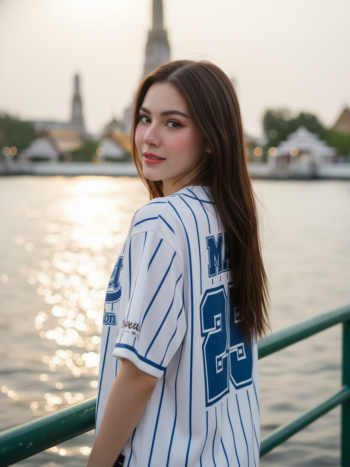 เสื้อเบสบอลพิมพ์ลาย สั่งทำ ORDER 139 ด้านหลัง