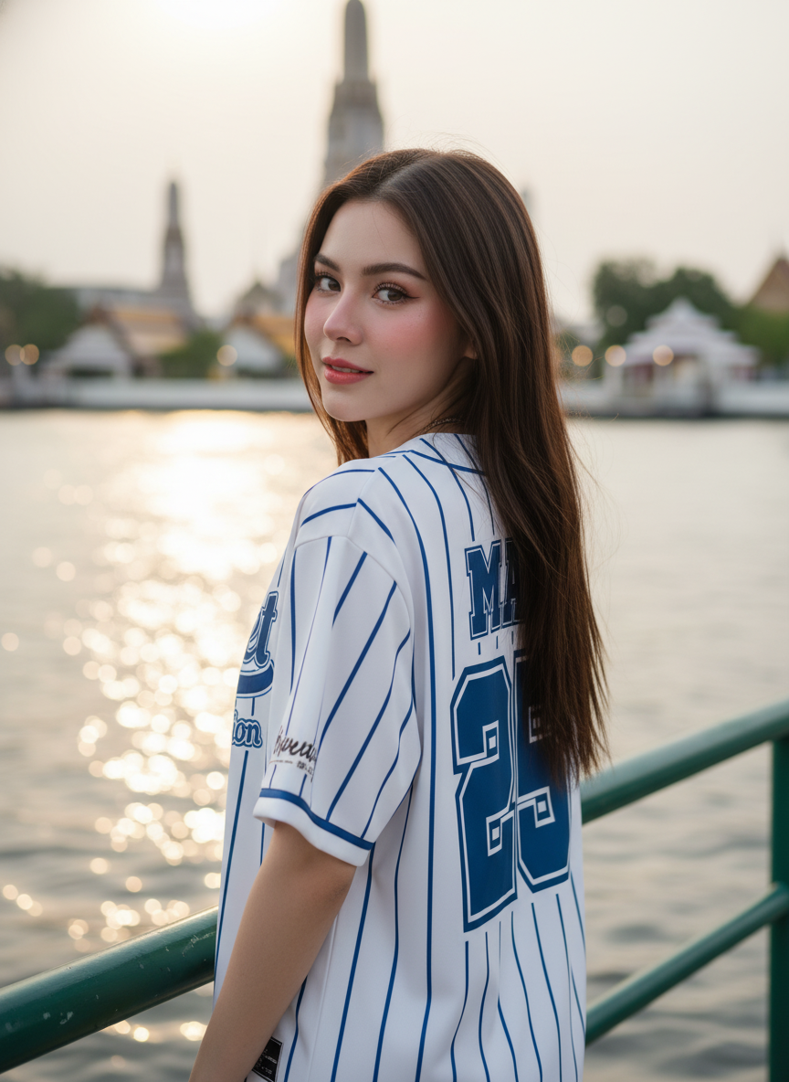 ORDER 139 เสื้อเบสบอล - ด้านหลัง เสื้อเบสบอลพิมพ์ลาย สั่งทำ ORDER 139 ด้านหลัง