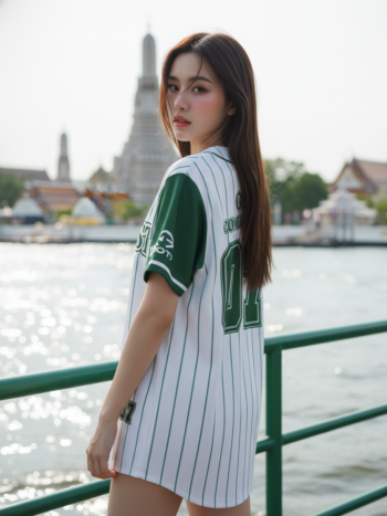 เสื้อเบสบอลพิมพ์ลาย สั่งทำ ORDER 141 รอบ 3 ด้านหลัง