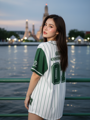 เสื้อเบสบอลพิมพ์ลาย สั่งทำ ORDER 141 รอบ 4 ด้านหลัง