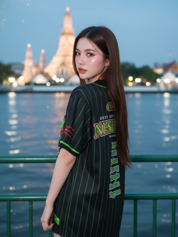 เสื้อเบสบอลพิมพ์ลาย สั่งทำ ORDER 143 ด้านหลัง