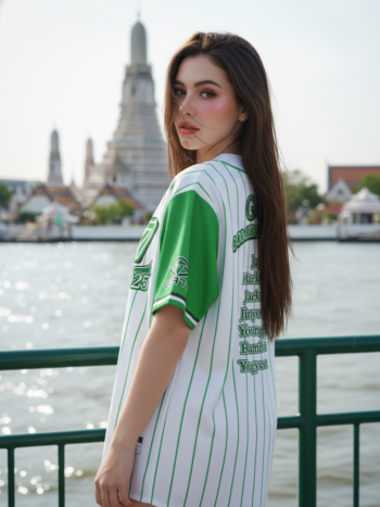 เสื้อเบสบอลพิมพ์ลาย สั่งทำ ORDER 145 ด้านหลัง
