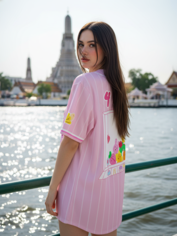 เสื้อเบสบอลพิมพ์ลาย สั่งทำ ORDER 148 ด้านหลัง