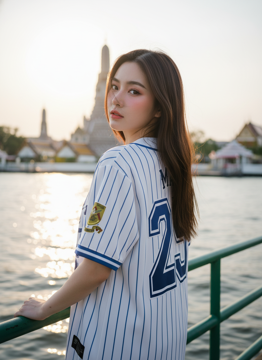 ORDER 150 เสื้อเบสบอล - ด้านหลัง เสื้อเบสบอลพิมพ์ลาย สั่งทำ ORDER 150 ด้านหลัง