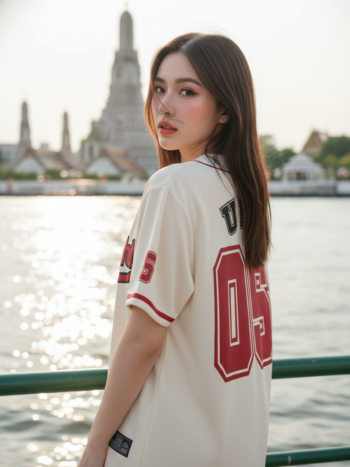 เสื้อเบสบอลพิมพ์ลาย สั่งทำ ORDER 449 ด้านหลัง
