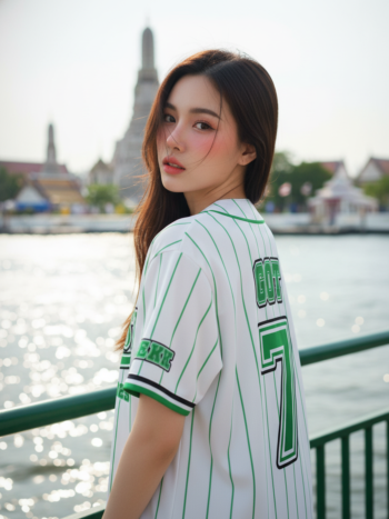 เสื้อเบสบอลพิมพ์ลาย สั่งทำ ORDER 158 ด้านหลัง