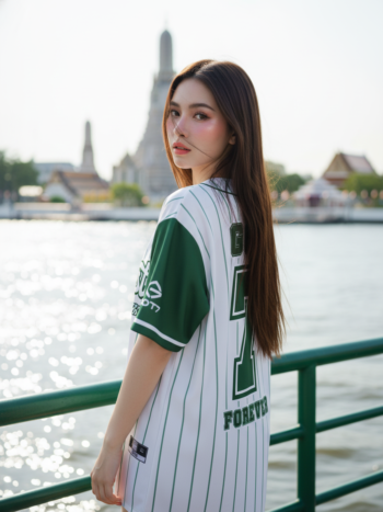 เสื้อเบสบอลพิมพ์ลาย สั่งทำ ORDER 160 ด้านหลัง