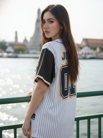 เสื้อเบสบอลพิมพ์ลาย สั่งทำ ORDER 164 ด้านหลัง