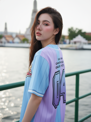 เสื้อเบสบอลพิมพ์ลาย สั่งทำ ORDER 167 ด้านหลัง