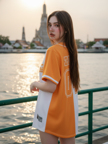 เสื้อเบสบอลพิมพ์ลาย สั่งทำ ORDER 171 ด้านหลัง