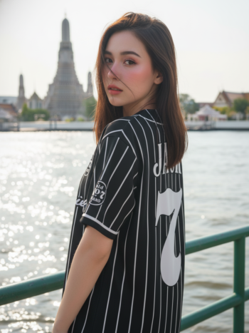 เสื้อเบสบอลพิมพ์ลาย สั่งทำ ORDER 172 ด้านหลัง