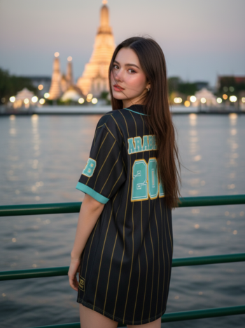 เสื้อเบสบอลพิมพ์ลาย สั่งทำ ORDER 152 รอบ2 ด้านหลัง