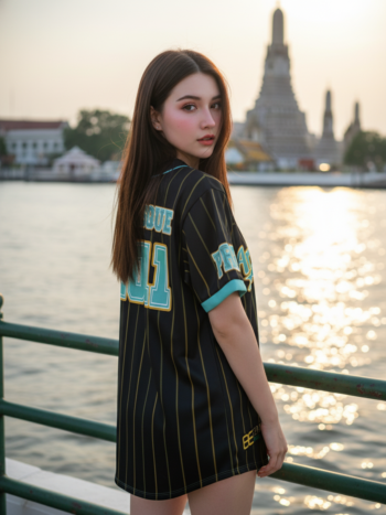 เสื้อเบสบอลพิมพ์ลาย สั่งทำ ORDER 152 รอบ3 ด้านหลัง