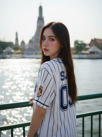 เสื้อเบสบอลพิมพ์ลาย สั่งทำ ORDER 178 รอบ 2 ด้านหลัง
