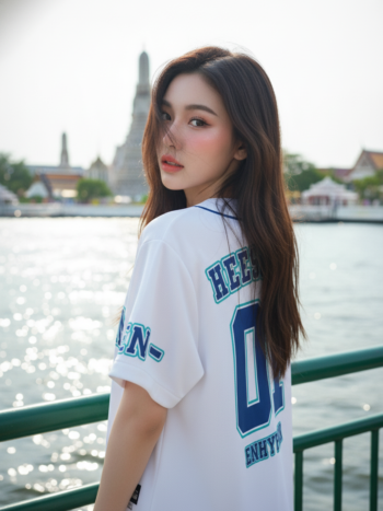 เสื้อเบสบอลพิมพ์ลาย สั่งทำ ORDER 180 ด้านหลัง