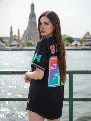 เสื้อเบสบอลพิมพ์ลาย สั่งทำ ORDER 182 ด้านหลัง