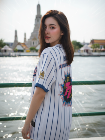 เสื้อเบสบอลพิมพ์ลาย สั่งทำ ORDER 184 ด้านหลัง