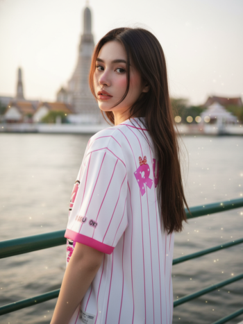 เสื้อเบสบอลพิมพ์ลาย สั่งทำ ORDER 453 ด้านหลัง