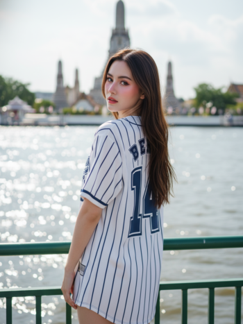 เสื้อเบสบอลพิมพ์ลาย สั่งทำ ORDER 190 ด้านหลัง