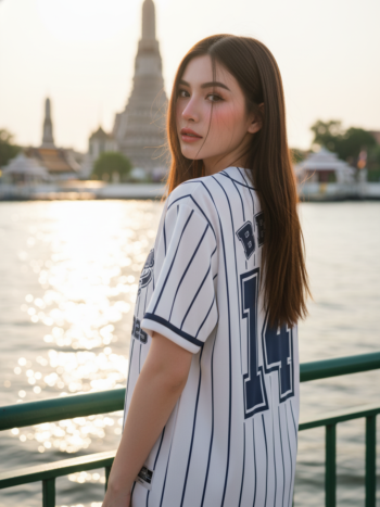 เสื้อเบสบอลพิมพ์ลาย สั่งทำ ORDER 190 รอบ 2 ด้านหลัง