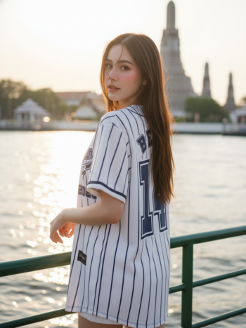 เสื้อเบสบอลพิมพ์ลาย สั่งทำ ORDER 190 รอบ 3 ด้านหลัง
