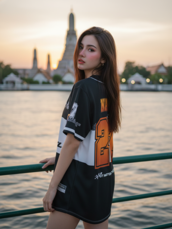 เสื้อเบสบอลพิมพ์ลาย สั่งทำ ORDER 191 ด้านหลัง