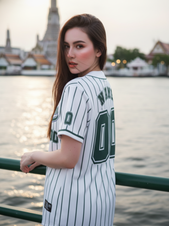 เสื้อเบสบอลพิมพ์ลาย สั่งทำ ORDER 193 ด้านหลัง