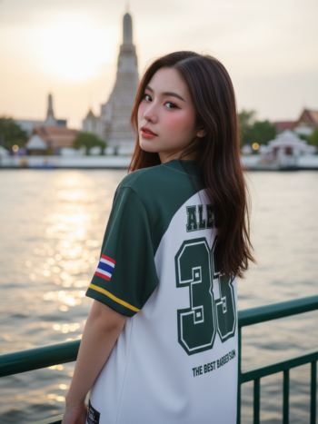 เสื้อเบสบอลพิมพ์ลาย สั่งทำ ORDER 454 ด้านหลัง