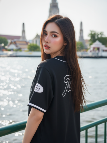 เสื้อเบสบอลพิมพ์ลาย สั่งทำ ORDER 194 ด้านหลัง