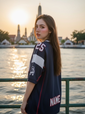 เสื้อโอเวอร์ไซส์พิมพ์ลาย สั่งทำ ORDER 198 ด้านหลัง