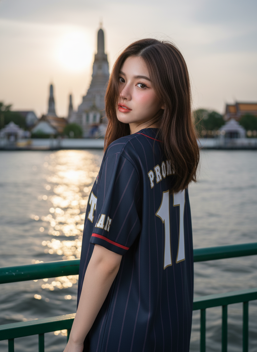 ORDER 199 เสื้อเบสบอล - ด้านหลัง เสื้อเบสบอลพิมพ์ลาย สั่งทำ ORDER 199 ด้านหลัง