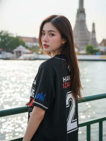 เสื้อเบสบอลพิมพ์ลาย สั่งทำ ORDER 211 ด้านหลัง