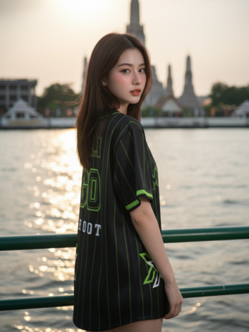 เสื้อเบสบอลพิมพ์ลาย สั่งทำ ORDER 213 ด้านหลัง