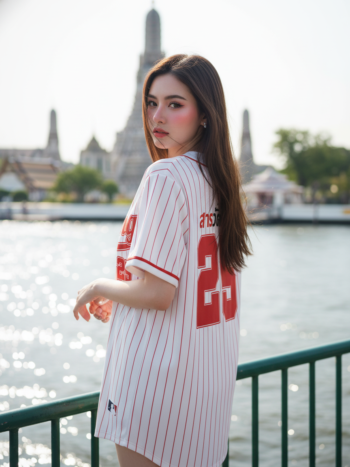 เสื้อเบสบอลพิมพ์ลาย สั่งทำ ORDER 414 รอบ 2 ด้านหลัง